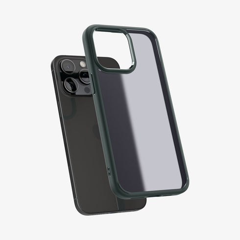 ACS06567 - iPhone 15 Pro Max Case Ultra Hybrid in frost clear showing the back